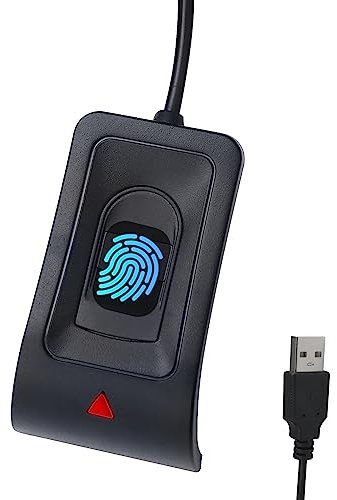 JIANBOLAND Lecteur d'empreintes digitales USB pour Windows 10/11, Installation Automatique du Pilote Plug and Play Windows Hello avec câble d'extension de 1,5 m