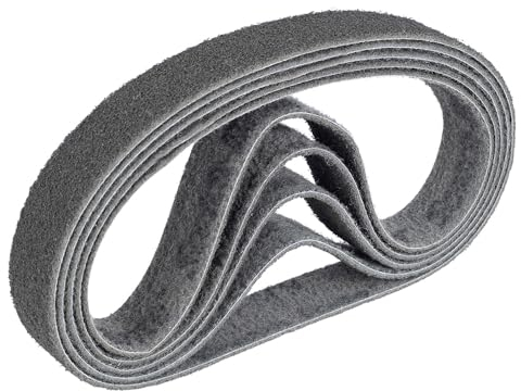 Bande abrasive fabriquée avec 3M Scotch+Brite non-tissé ponceuse à bande rectifieuse SC-BL 40x760mm, 5 pièces, (Grade: Super fine, Color: Green, Korn:800)