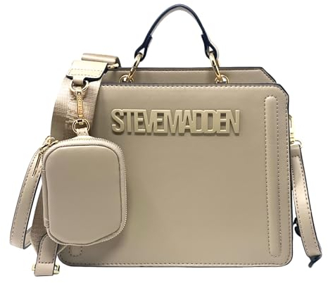 Steve Madden Bevelyn Convertible Crossbody Bag, Green Flare, Zeitloses Taupe, Einheitsgröße