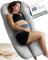 Traumreiter Seitenschläferkissen Visco M mit Bezug Silber, Hybrid Kissen + 1cm Memory Foam, U Form Schwangerschaftskissen Gel Body Pillow Komfortkissen Erwachsene, Ergonomie Zertifiziert