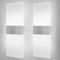 DAGORD 2 piezas Aplique Pared Interior LED Lámpara de Pared Moderna Luz Blanca 6500K 12W Aplique Acrílico Aplique Pared Luz Arriba y Abajo Interior para Dormitorio Salon Pasillo Escalera