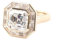 Trauringe Damen Einzeln, Engagement Ring Gold 18 Karat Größe 56 (17.8) 4 Moissanit 4Ct Quadratschliff D Farbe Npassbar Für Muttertag