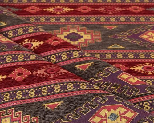 Generic Kelim-Muster, Polsterstoff, Kelim, Bohemian, Boho, Wandteppich, Tribal, Südwesten, Türkisch, marokkanisch, marokkanisch, marokkanisch, ethnischer Stoff, Meterware (139,7 x 182,9 cm), 190614