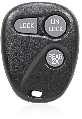 Unifizz Lot de 1 télécommande de clé de voiture noire pour Chevrolet Express 1500 2500 3500 1998-2002 pour GMC Savana 1500 2500 3500