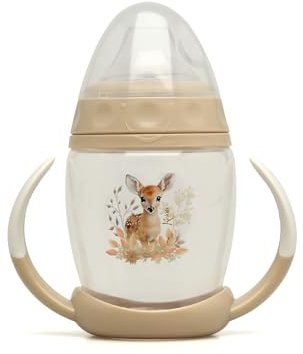Kiokids Taza De Aprendizaje Step 1 Ciervo Beige