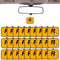 VBGURR 28 deodoranti per auto personalizzati, divertenti da appendere allo specchietto retrovisore, decorazione per auto (giallo)