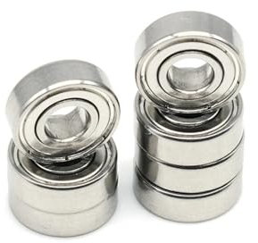 MSEURO 10 Stücke S625ZZ ABEC-9 5x16x5mm 625 Edelstahl Kugellager Lucky