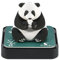 3D Kalender Abreißen 2025 365 Tage Schreibtischkalender mit Lichtern Sockel Verwenden Sie Kunstpapierskulpturen Time Piece Calendar für Kreative Geschenke zu Weihnachten (Panda)