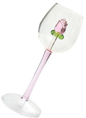 Garneck Rotweingläser Rosenkelch Schwimmende Weingläser Ästhetische Glaswaren Cocktail Martini Weinflaschen Valentinsgeschenk Valtinstaggeschenke Muttertagsgeschenke Trinkt Becher Rotwein Kelch Kelche