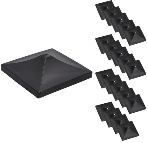 Plastic Fence Post Caps for Fence Posts 75mm x 75mm Protector Cover 20pc