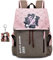 QUANJIAFU Anime Rucksack FüR Demon-Slayer-Nezuko-Cosplay-Rucksack 42x27x12cm