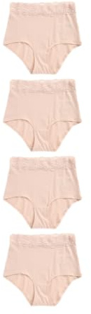 NEXT Damen Spitzenslips, 4er-Pack, voll bedeckend