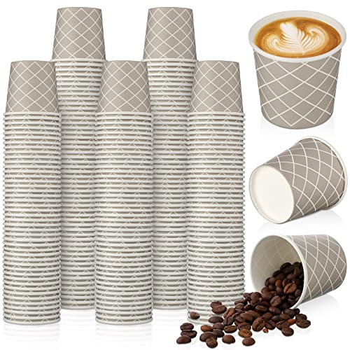 Rtteri Count 3 oz Disposable Coffee Cups Disposable Espresso Cups Small Paper Cups 3 oz Cups for Coffee Tea Cocoa Juice Mini Paper Cups for Cafes Offices and Home (300 Pcs)