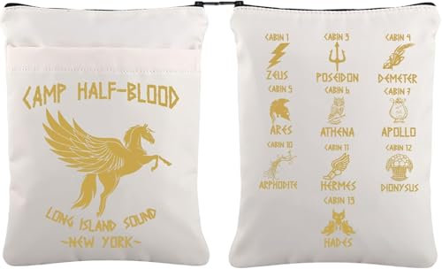 C-mp Halbblut Buchhülle Percy Merchandise Heroes of Olympus Buchschoner für Buchliebhaber Geschenk Half Bl-od Merch (BS, Camp HB BS)