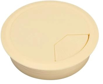 Passe Cable Bureau Lot De 3 Œillets Cordon Bureau 60/80 Mm, Couvercle Trou Fil Sortie Ligne, Boîte Filetage, Passage Câble(Beige,60mm)