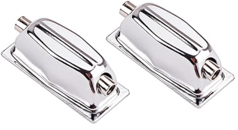 CVUTOVO 2 Stück Snare Drum Trommelklauenhaken aus Eisen in Silber Einfache Montage Langlebiges Zubehör für Snare Drum für Marschtrommeln