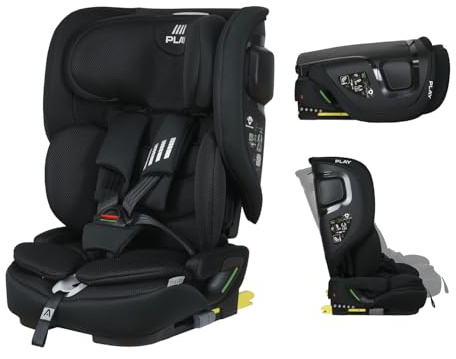 Play One i-Size. Silla de coche con isofix grupo 1/2/3, para bebé de 15 meses y niños de hasta 12 años o 76 cm - 150 cm altura (Black Safe&Go)