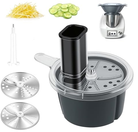 Coupe Légumes, Coupe Legumes Multifonctions pour TM5 et TM6, Rapeur Legume en Acier Inoxydable et ABS Traitement Efficace des Legumes Râpe de Cuisine pour Différents Types de Légumes