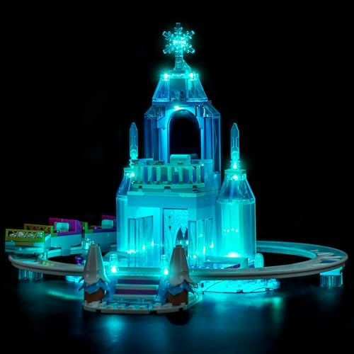 LocoLee Licht Kompatibel mit Lego 43281 Elsa's Ice Castle & Snow Ride Adventure (Kein - Lego-Set) Dekorative Beleuchtung Set Compatible with Lego Elsas Schlittenfahrt um den Eispalast