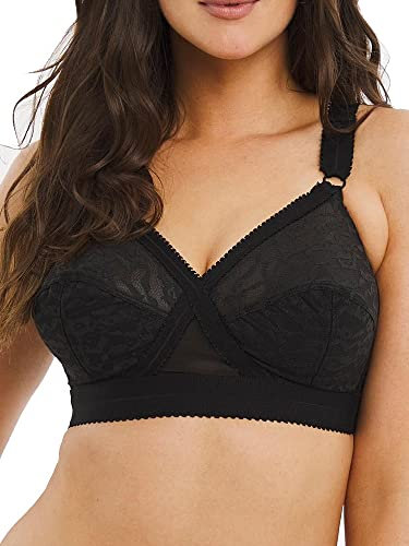 Playtex Bra Woman Cross Your Heart Non-Wire Bra x1, Black, 38DD