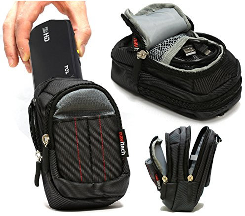 Navitech Housse étui Noir Compatible avec Appareil Photo numérique Monster High 4MP / 7MP / Hello Kitty 7.1MP