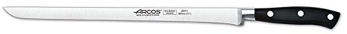Arcos Serie Riviera - Schneidmesser Schinkenmesser - Klinge aus Nitrum geschmiedetem Edelstahl 300 mm - HandGriff Polyoxymethylen (POM) Farbe Schwarz