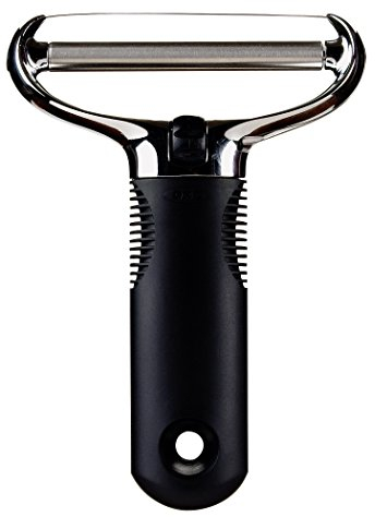 OXO 1116160 Good Grips Cheese Slicer with Replaceable Wire Eco-Friendly Packaging, Stainless Steel, Black