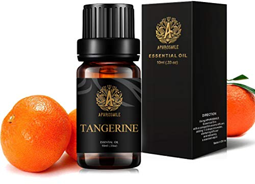 Aromatherapie Mandarine ätherisches Öl, 100% Pure Tangerine Ätherisches Öl für Diffusoren, 10ml Therapeutic Grade Tangerine Ätherisches Öl für Luftbefeuchter, Aromatherapie Mandarine Öl für Massage