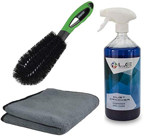 FVLFIL ADVANTUSE Felgenreinigungs-Set - Felgenreiniger mit Zubehör (Bürste + Dust Cracker normal + Tuch)