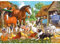 Domybest Chevaux de Ferme 5D DIY Diamond Painting Animaux Complet Artisanat Bricolage Peinture Diamant 5D DIY Point de Croix Diamant Complet Décoration Cadeau 40x30cm