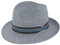 Breiter Chapeau de Paille Bogart Chapeau de Soleil d'été – 100% Paille Papier – Pliable Particulièrement Léger Flexible Doux pour la Peau et Confortable - Bleu - Large