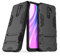 Max Power Digital Coque pour Xiaomi Redmi 9 Antichoc Protection Case Cover: 2xCouche Rigide & Silicone Bumper Étui Station Debout Boîtier Solide Housse avec Béquille (Xiaomi Redmi 9, Noir)