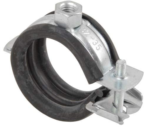 10 Stück – Schwere Rohrschelle/HalterBefestigung •12mm-114mm/ ¼“-4“ •Schallschutzeinlage Größe 26-30 mm x M8