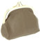 KARL LOVEN Porte Monnaie Femme en Cuir d'agneau CLIC CLAC Retro Vintage Taupe