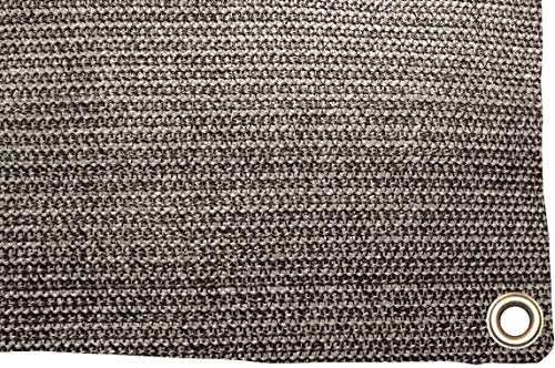Netagon Outdoor Garden Weaved Mat Matting Carpet Ground Covering Groundsheet | Weatherproof & Breathable, Safe on all Grass | Anthracite & Grey (2.5 x 3m)