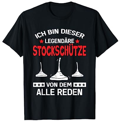 Eistockschießen Stockschütze Stocksport Curling Sport T-Shirt