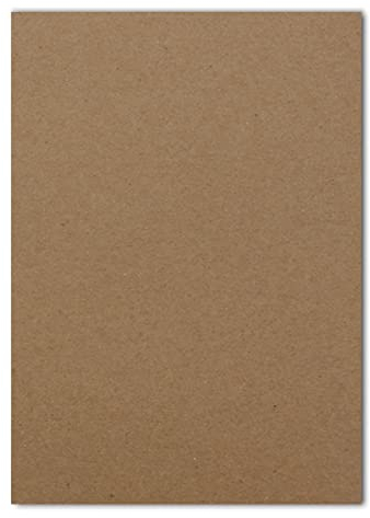 50 Blatt DIN A5 Papier - Braun - 120 gr - 14,8 x 21 cm - Bastelbogen Tonpapier Bastelpapier Briefbogen - FarbenFroh by GUSTAV NEUSER