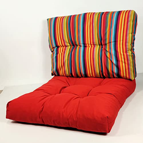 Rattani - Kissen/Polster für PE - Rattanmöbel, Set Sitz + Rücken, Teflon Caribe Color 400