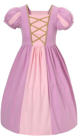Lito Angels Princess Fancy Dress Up Clothes Play Wear for Kids Girls, Age 3-4 Years, Purple (Tag Number 100)