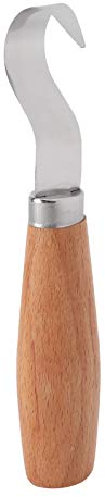 Holzschnitz Haken Messer, Gebogenes Hakenmesser für Holzlöffel Schalen Becher, Ergonomiche Griffdesign mit Kohlenstoffstahlklinge, Schnitzwerkzeuge für Anfänger Holzarbeiter Tischler Künstler