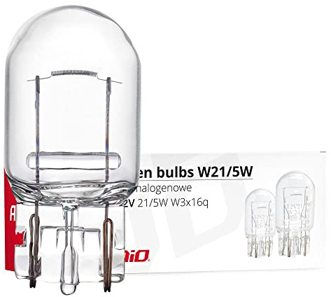 AMIO Halogenlampen T20 W21W W3X16D 12V 10pcs
