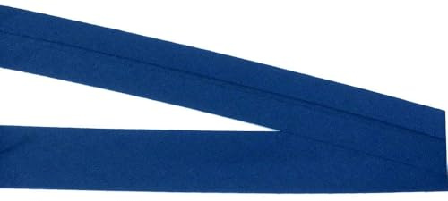 10 m Baumwollschrägband blau 20 mm vorgefalzt