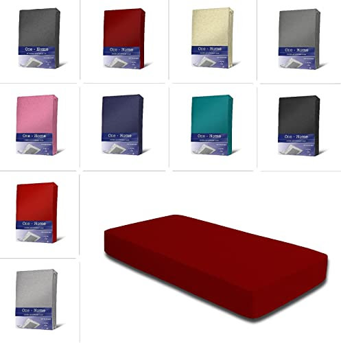 Winter Spannbettlaken Flausch Warm Thermo Fleece Kuschelig Weich Flauschig Bettlaken Spannbetttücher, Größe:90x200 cm - 100x200 cm, Farbe:Bordeaux