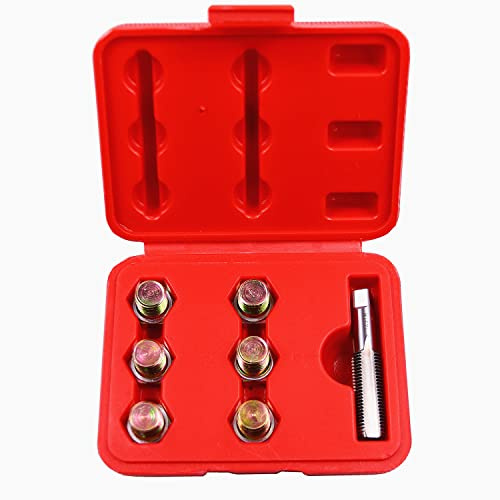 BestsQ M15x1.5MM Bouchon de vidange d'huile Kit de réparation de Filetage | de robinet Vis de carter d'huile Outil de rechapage