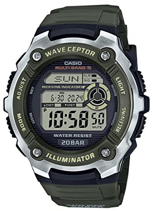 Casio Men Digital Quartz Watch with Resin Strap WV-200R-3ACF