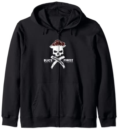 Schwarzwälder Bollenhut Totenkopf statt Kuckucksuhr Kapuzenjacke