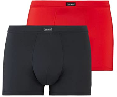 bruno banani Micro Simply Pants 2er Pack rot-schwarz L