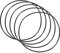QUARKZMAN 5 Stücke Nitrilkautschuk Dichtungsring O-Ring 100mm x 96mm x 2mm für Wasserhahn Klempner Reparatur Dichtung Verbindung, Schwarz