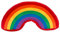 Out of the blue Regenbogen Kissen