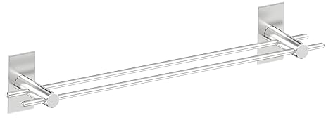 Handtuchhalter Ohne Bohren,handtuchhalter Wand, Küche Handtuchstange, Handtuchhalter Doppel Handtuchstange,Verstellbare Basis,80cm handtuchhalter duschwand,SUS 304 handtuchhalter Edelstahl
